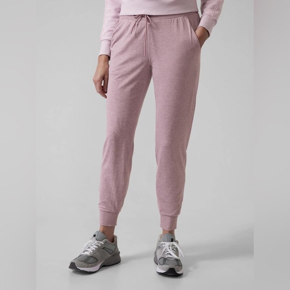 Athleta Uptempo Joggers Heather Lavender Purple Size XL